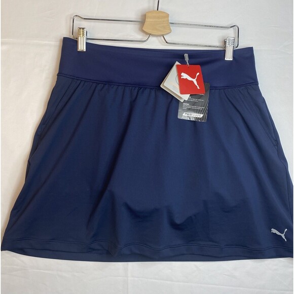 PUMA Women's X-LARGE Power Shape Tennis Golf Skort Mesh shorts blue - Picture 1 of 7